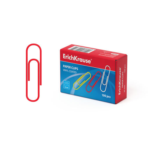 Picture of ERICHKRAUSE PAPER CLIPS COLOURED 33MM